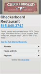 Mobile Screenshot of checkerboardrestaurant.net